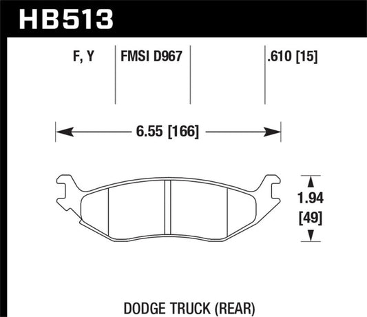 Hawk Performance - Hawk HPS Street Brake Pads - Demon Performance