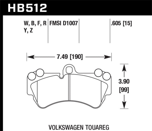Hawk Performance - Hawk HPS Street Brake Pads - Demon Performance
