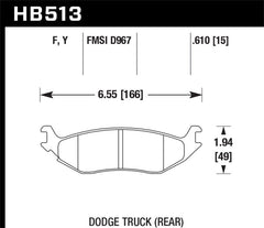 Hawk Performance - Hawk HPS Street Brake Pads - Demon Performance