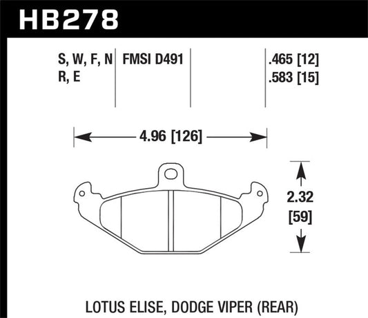 Hawk Performance - Hawk HPS Street Brake Pads - Demon Performance