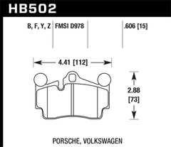 Hawk Performance - Hawk LTS Street Brake Pads - Demon Performance