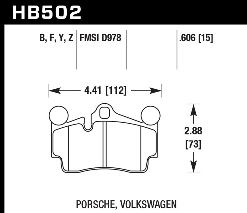 Hawk Performance - Hawk LTS Street Brake Pads - Demon Performance