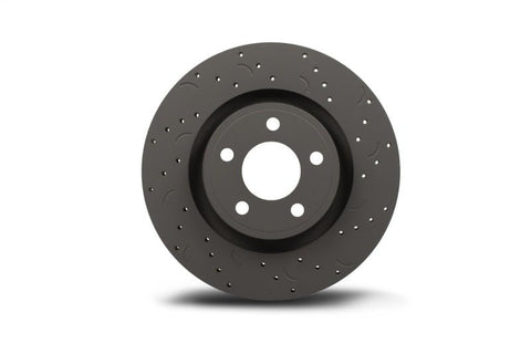 Hawk Performance - Hawk Talon 2010 Chrysler 300 C RWD / w/Vented Rear Discs Drilled and Slotted Rear Brake Rotor Set - Demon Performance