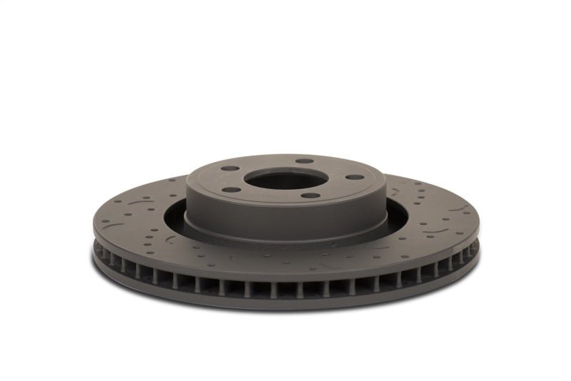 Hawk Performance - Hawk Talon 2011 Dodge Durango 330mm Front Disc Drilled and Slotted Front Brake Rotor Set - Demon Performance