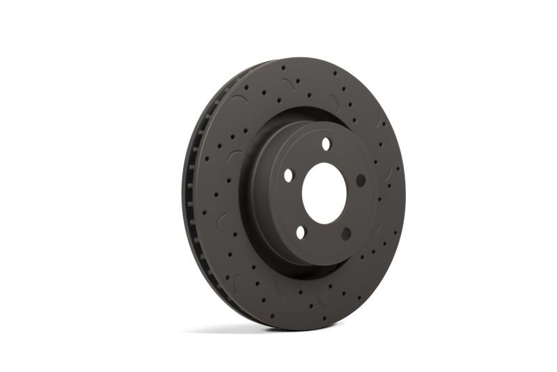 Hawk Performance - Hawk Talon 2011 Dodge Durango Solid Rear Axle Drilled and Slotted Rear Brake Rotor Set - Demon Performance