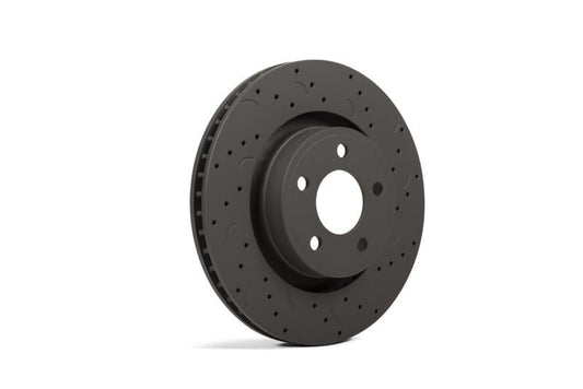 Hawk Performance - Hawk Talon 2011 Dodge Durango Solid Rear Axle Drilled and Slotted Rear Brake Rotor Set - Demon Performance