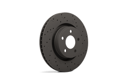 Hawk Performance - Hawk Talon 2015 Ford Mustang 320mm w/ performance pkg. Drilled and Slotted Rear Brake Rotor Set - Demon Performance