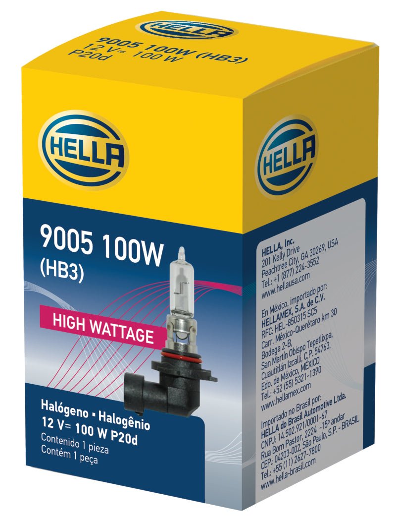 Hella - Hella 9005/HB3 12V 100W P20d T4 Halogen Bulb - Demon Performance