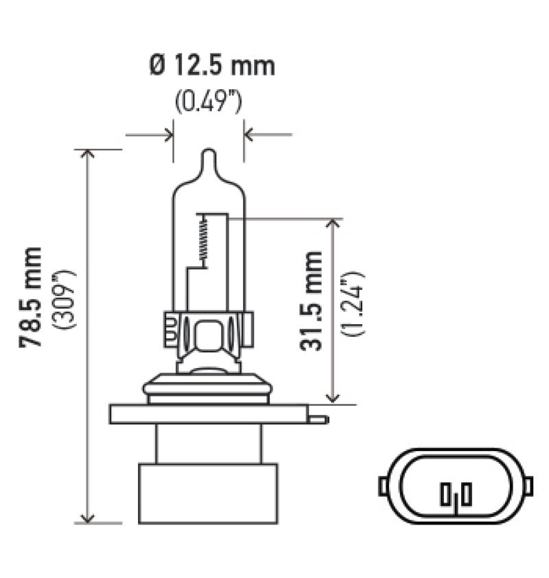 Hella - Hella 9005XS 12V 65W Xen White Bulb (Pair) - Demon Performance