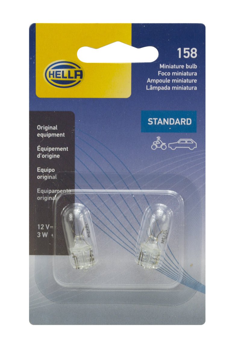 Hella - Hella Bulb 158 12V 3W W21X95D T325 Dot (2) - Demon Performance