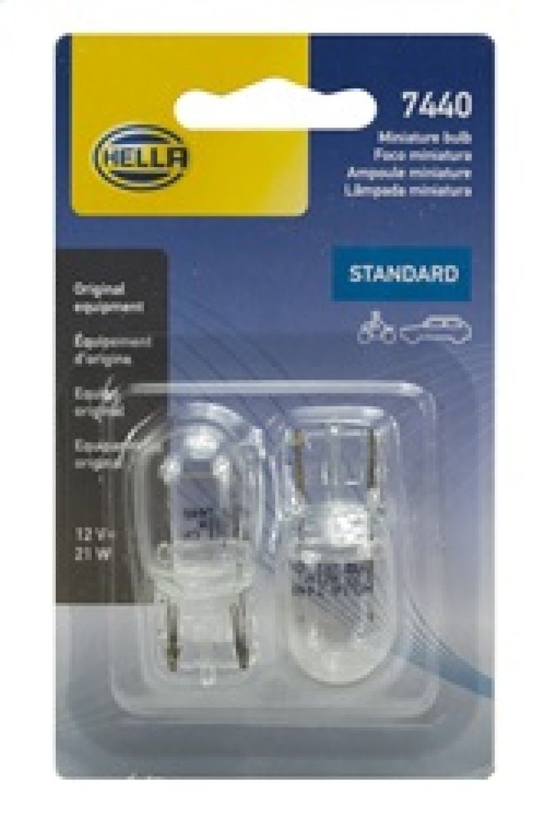 Hella - Hella Bulb 7440 12V 21W W3X16D T65 (2) - Demon Performance