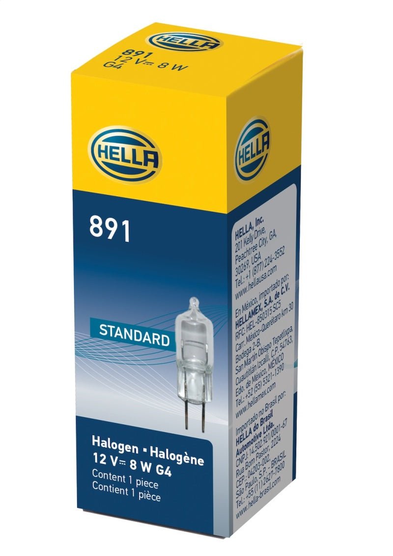 Hella - Hella Bulb 891 12V 8W G4 T325 - Demon Performance