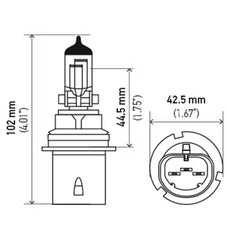 Hella - Hella Bulb 9004/Hb1 12V 65/45W P29T Longlife - Demon Performance