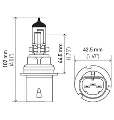 Hella - Hella Bulb 9004/Hb1 12V 65/45W P29T Longlife - Demon Performance