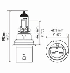 Hella - Hella Bulb 9004/Hb1 12V 65/45W P29T T46 (2) - Demon Performance