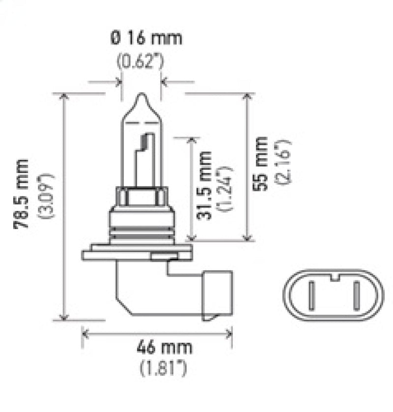 Hella - Hella Bulb 9005/HB3 12V 65W P20d T4 - Demon Performance