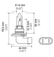 Hella - Hella Bulb 9005/HB3 12V 65W P20d T4 - Demon Performance