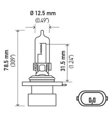 Hella - Hella Bulb 9005XS 12V 100W XEN WHT XB (2) - Demon Performance