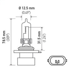 Hella - Hella Bulb 9005XS 12V 100W XEN WHT XB (2) - Demon Performance