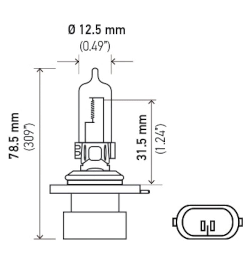 Hella - Hella Bulb 9005Xs/Hb3A 12V 65W P20D T4 - Demon Performance