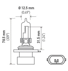 Hella - Hella Bulb 9005Xs/Hb3A 12V 65W P20D T4 - Demon Performance