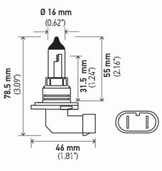 Hella - Hella Bulb 9006/Hb4 12V 55W P22D T4 (2) - Demon Performance