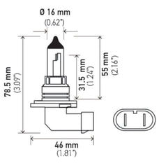 Hella - Hella Bulb 9006/HB4 12V 55W P22d T4 LONGLIFE - Demon Performance