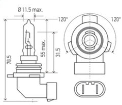 Hella - Hella Bulb 9012LL/HIR2 12V 55W PX22d - Demon Performance