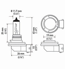 Hella - Hella Bulb H11 12V 55W Pgj192 T4 Sb - Demon Performance