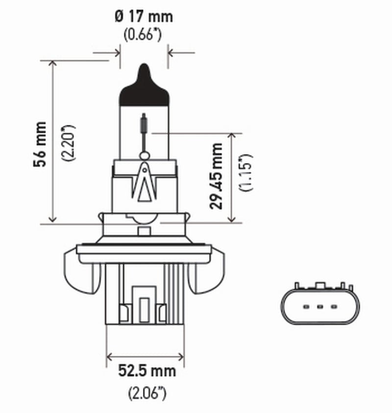 Hella - Hella Bulb H13 12V 60/55W P264T T4 (2) - Demon Performance