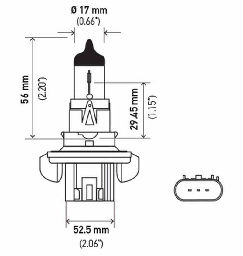 Hella - Hella Bulb H13 12V 60/55W P264T T4 +50 (2) - Demon Performance
