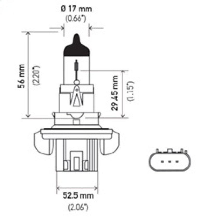 Hella - Hella Bulb H13 9008 12V 100/80W XEN WHT XB (2) - Demon Performance