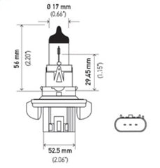 Hella - Hella Bulb H13 9008 12V 60/55W Xen Ylw - Demon Performance
