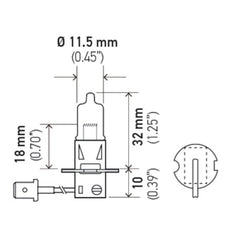 Hella - Hella Bulb H3 12V 55W Pk22S T325 +50 - Demon Performance