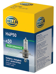 Hella - Hella Bulb H4 12V 60/55W P43t T4.625 +50 - Demon Performance