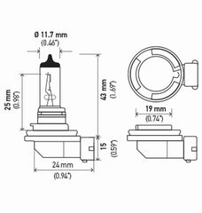 Hella - Hella Bulb H8 12V 35W Pgj191 T4 Sb - Demon Performance
