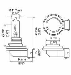 Hella - Hella Bulb H9 12V 65W Pgj195 T4 Sb - Demon Performance