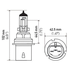 Hella - Hella Bulb HB1 9004 12V 100/80W XEN WHT XB (2) - Demon Performance
