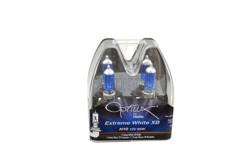 Hella - Hella H10 12V 65W Xen White Bulb (Pair) - Demon Performance
