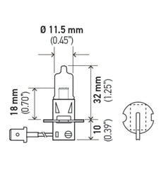 Hella - Hella H3 12V 55W Xen White XB Bulb (Pair) - Demon Performance