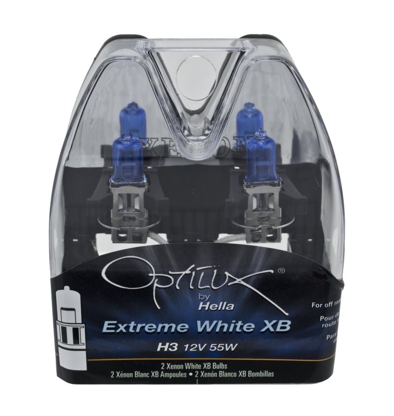 Hella - Hella H3 12V 55W Xen White XB Bulb (Pair) - Demon Performance