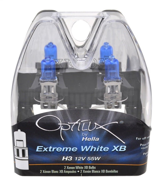 Hella - Hella H3 12V 55W Xen White XB Bulb (Pair) - Demon Performance