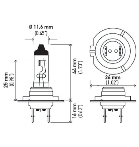Hella - Hella Halogen H7 Bulb - Demon Performance
