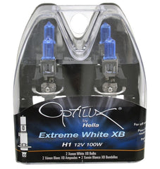 Hella - Hella Optilux H1 100W XB Extreme White Bulbs (Pair) - Demon Performance
