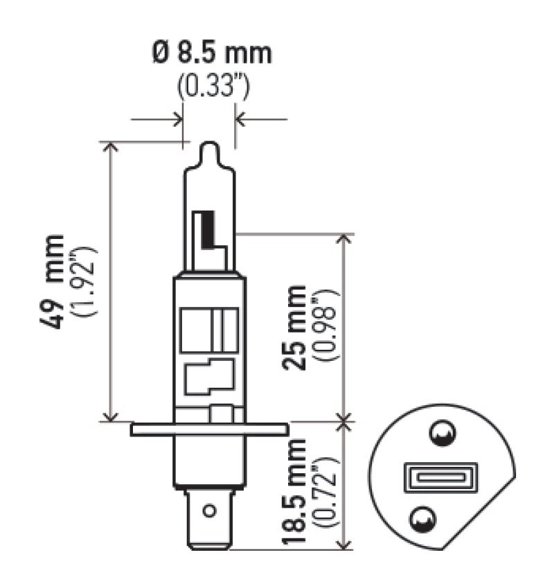 Hella - Hella Optilux H1 100W XB Extreme White Bulbs (Pair) - Demon Performance