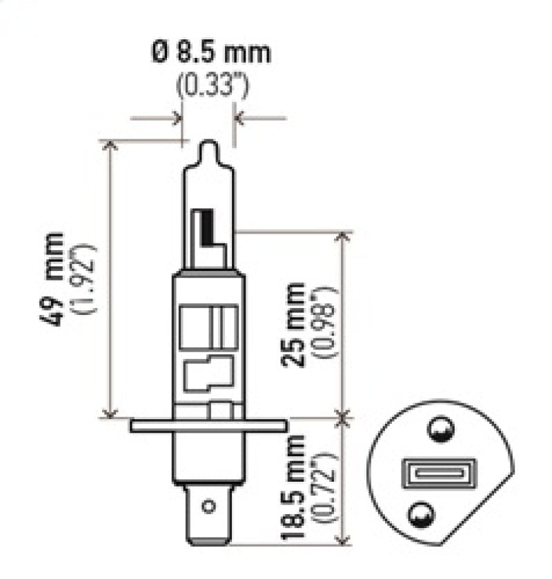 Hella - Hella Optilux H1 100W XB Extreme White Bulbs (Pair) - Demon Performance