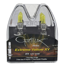 Hella - Hella Optilux H1 12V/55W XY Yellow Bulb - Demon Performance