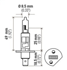 Hella - Hella Optilux H1 12V/55W XY Yellow Bulb - Demon Performance