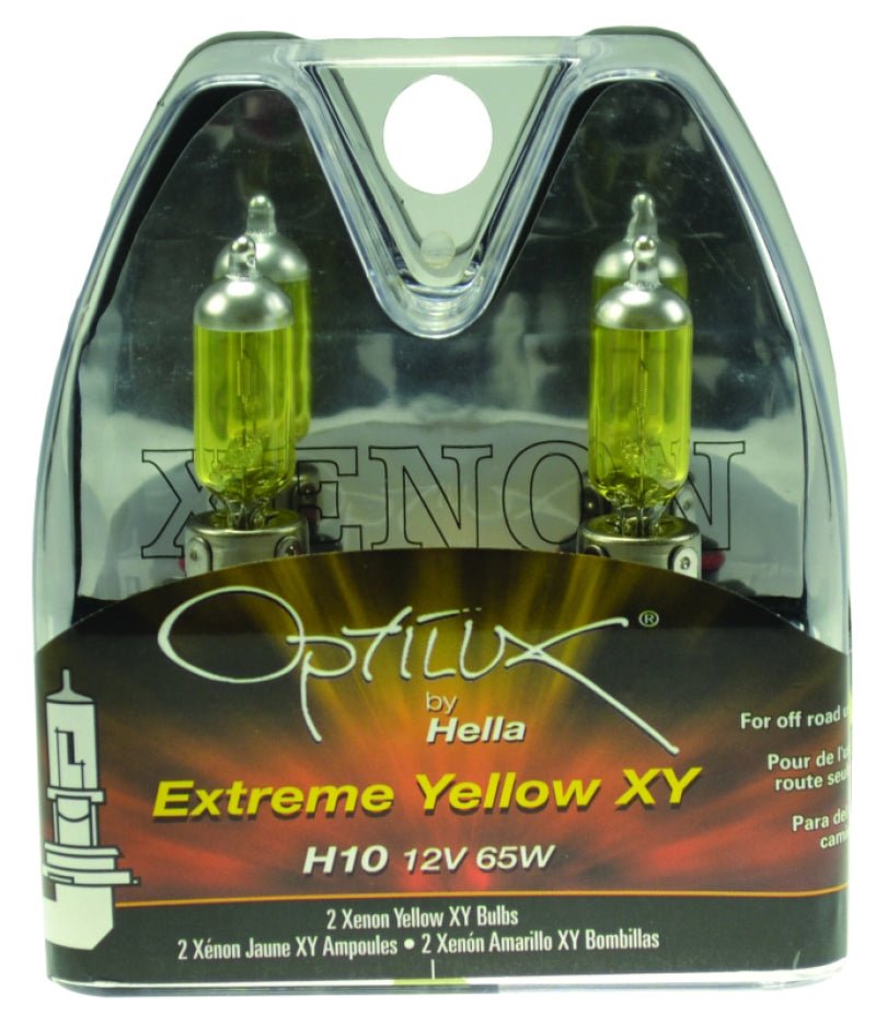 Hella - Hella Optilux H10 12V/42W XY Xenon Yellow Bulb - Demon Performance