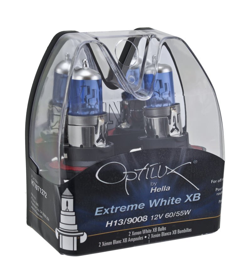 Hella - Hella Optilux H13/9008 12V 60/55W XB Xenon White Bulbs (Pair) - Demon Performance